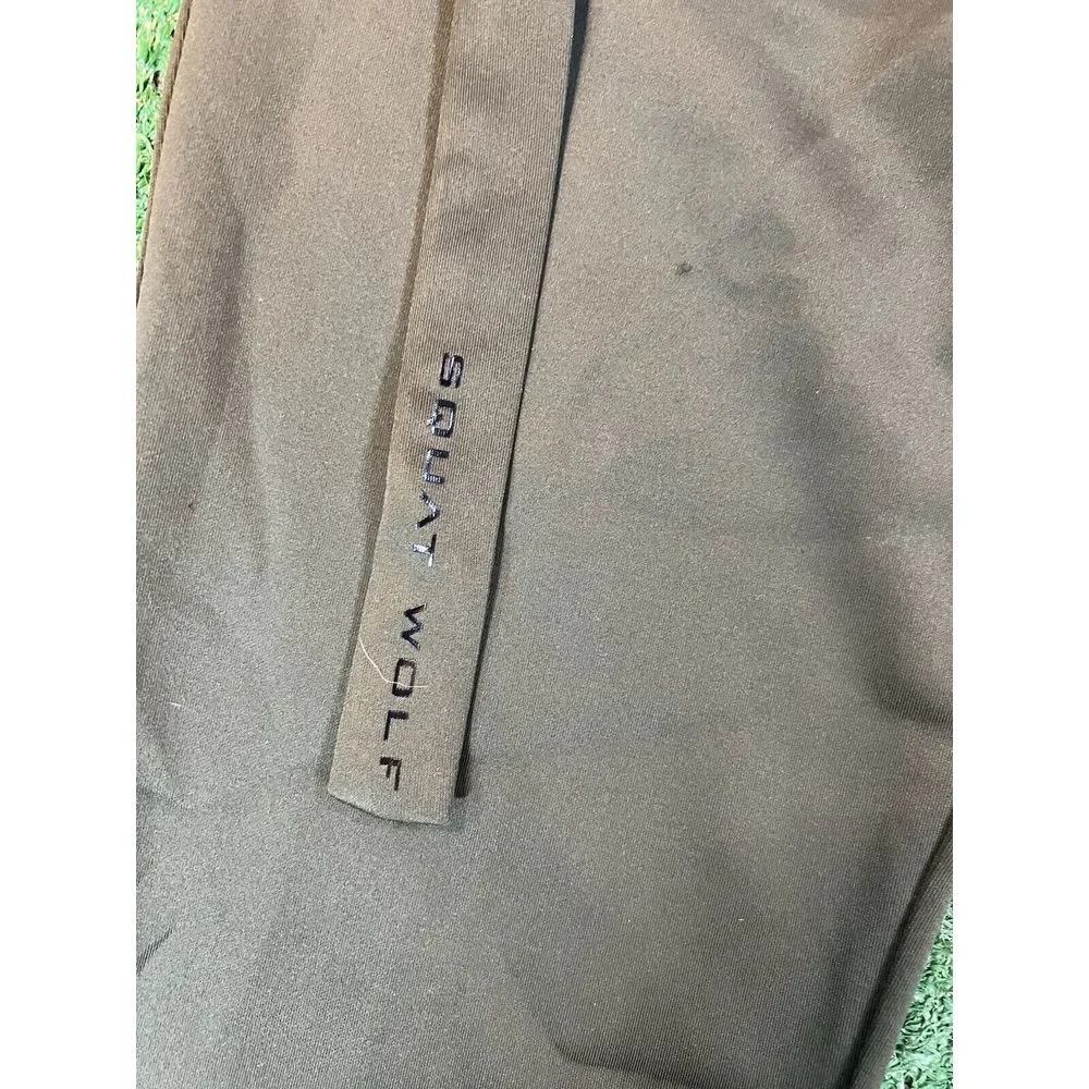 Squatwolf Joggers She Wolf Do-Knot‎ Activewear Olive Green Womens Medium